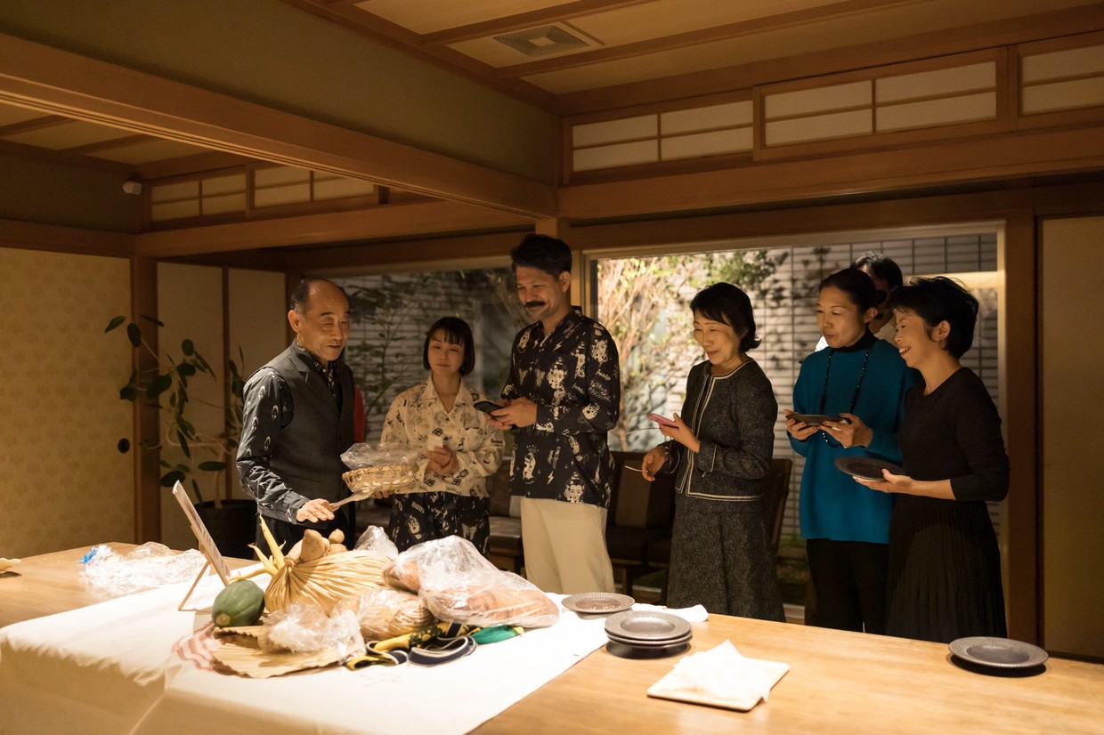 集まっている様子